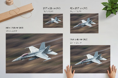 Poster Un moderno caccia in volo