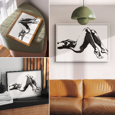 Poster Astrazioni in bianco e nero, armonia e modernità