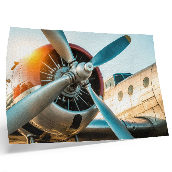 Stampa su tela moderna L'immagine di un motore d'aereo, tecnologia e modernità.
