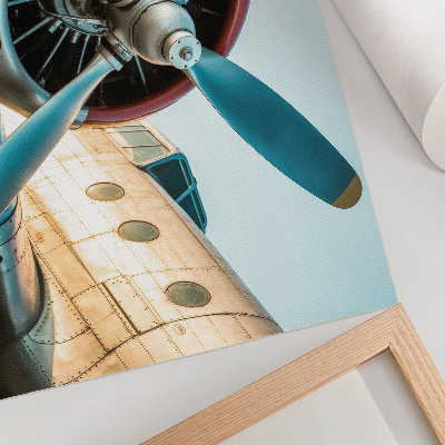 Stampa su tela moderna L'immagine di un motore d'aereo, tecnologia e modernità.