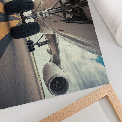 Poster dai colori saturi Carrello di atterraggio per aerei in vendita Sky Dynamics