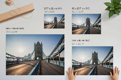 Stampa su tela moderna Un classico ponte cittadino baciato dal sole.