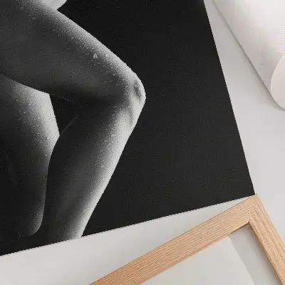 Poster estetica in bianco e nero con composizione armoniosa