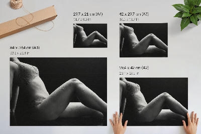 Poster Estetica in bianco e nero con una composizione armoniosa