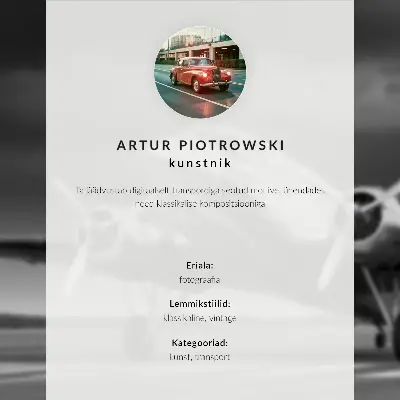 Poster aereo vintage con colori monocromatici saturi