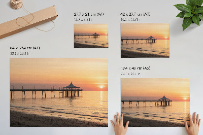 Poster murale di alta qualità Tramonto sull'acqua, una vista incantevole