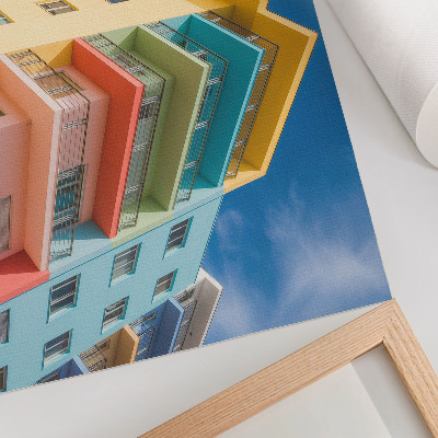 Poster dai colori saturi L'energia del colore nell'architettura moderna