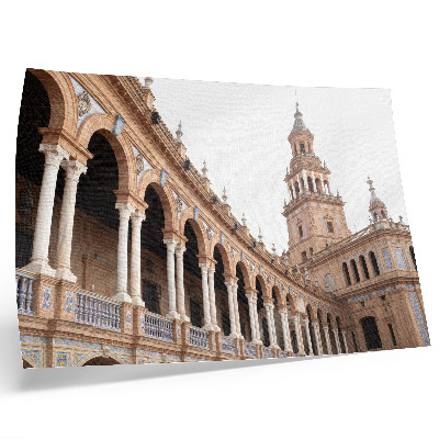 Poster dai colori saturi Ricca architettura, colonne in marmo, stile classico