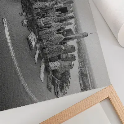 Stampa su tela moderna panorama moderno di grattacieli cittadini