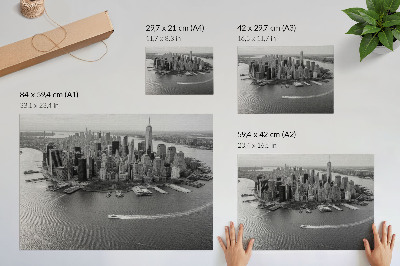 Stampa su tela moderna Panorama moderno dei grattacieli della città