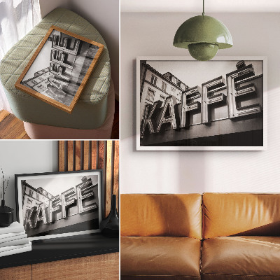 Poster Cornice minimalista in stile urbano al neon