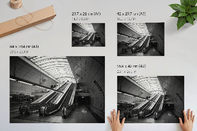 Poster murale di alta qualità Scala mobile per interni in stile moderno