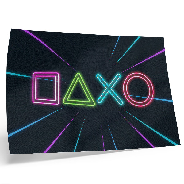 Poster dai colori saturi Forme al neon, colori dinamici, futuristici