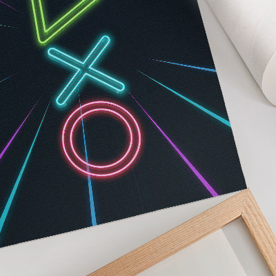 Poster dai colori saturi Forme al neon, colori dinamici, futuristici