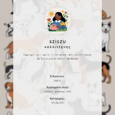 Poster murale di alta qualità Illustrazioni di gatti divertenti e carini