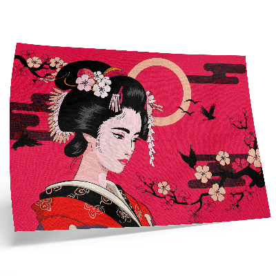 Poster dai colori saturi Motivi orientali, composizione floreale moderna