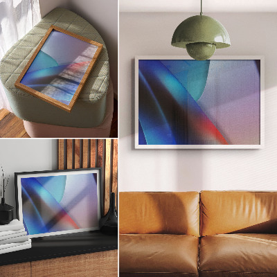 Poster Transizioni sfumate tra tonalità blu intenso e viola.