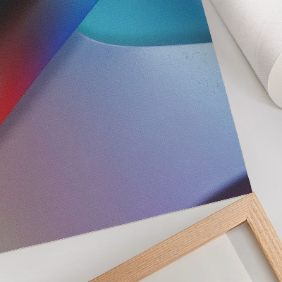 Poster Transizioni sfumate tra tonalità blu intenso e viola.