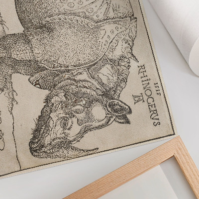 Poster murale di alta qualità Rinoceronte (1515) di Albrecht Dürer