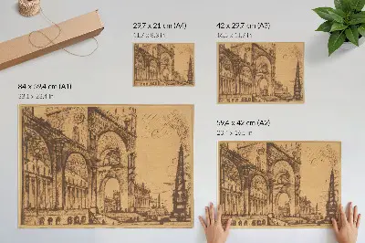 Poster Fantasia di una magnifica arte trionfale del 1765 di Giovanni Battista Piranesi