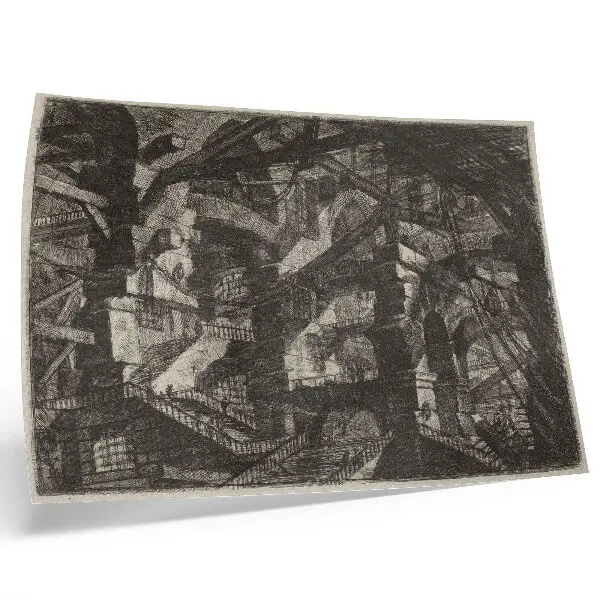 L'Arco Gotico di Giovanni Battista Piranesi poster dai colori saturi (pubblicato 1800-1809)
