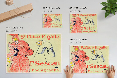 Poster Le Photographe Sescau (1894) stampa ad alta risoluzione di Henri de Toulouse-Lautrec