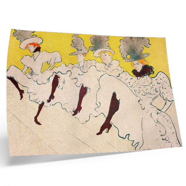 Poster murale di alta qualità La troupe di Mademoiselle Eglantine (1896) stampa ad alta risoluzione di Henri de Toulouse-Lautrec