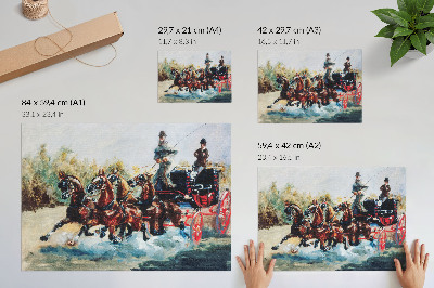Stampa su tela moderna Un bel souvenir della Promenade des Anglais (1880) stampa ad alta risoluzione di Henri de Toulouse-Lautrec