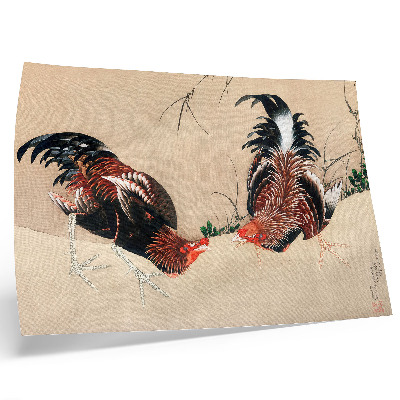 Poster dai colori saturi Dipinti di Katsushika Hokusai 