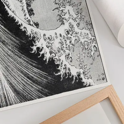 Cento vedute del Monte Fuji di Hokusai stampa xilografica giapponese del 1835 con colori saturi