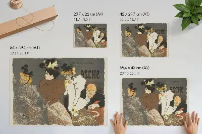 Poster murale di alta qualità raffigurante le Asche di Théophile-Alexandre Pierre Steinlen