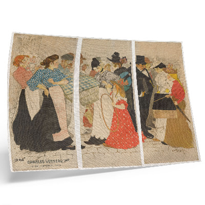 Poster Mensen op straat (1896) di Théophile Alexandre Steinlen e Charles Verneau