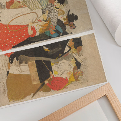 Poster Mensen op straat (1896) di Théophile Alexandre Steinlen e Charles Verneau