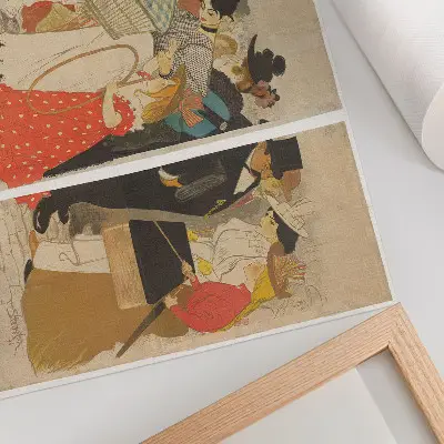Mensen op straat (1896) di Théophile Alexandre Steinlen e Charles Verneau poster