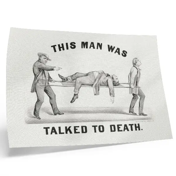 Stampa su tela moderna illustrazione d'archivio Quest'uomo è stato convinto a morte dalle parole del 1873
