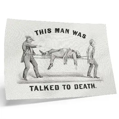 Stampa su tela moderna illustrazione d'archivio Quest'uomo è stato convinto a morte dalle parole del 1873