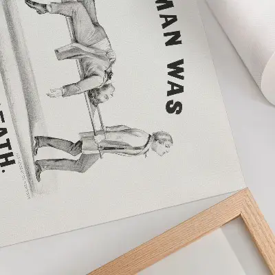 Stampa su tela moderna illustrazione d'archivio Quest'uomo è stato convinto a morte dalle parole del 1873