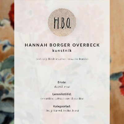 Stampa su tela moderna Fiore giallo con bordo (1915) di Hannah Borger Overbeck