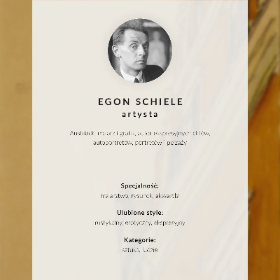 Poster Veduta della città di Egon Schiele, illustrazione