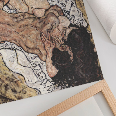 Poster murale di alta qualità L'abbraccio (1917) di Egon Schiele