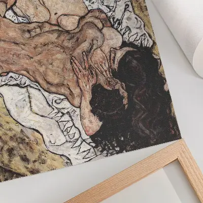 Poster murale di alta qualità L'abbraccio (1917) di Egon Schiele stampa artistica d'arredo