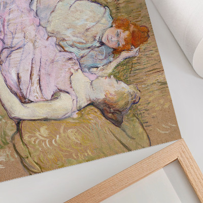 Stampa su tela moderna Divano (circa 1894–1896) – un dipinto ad alta risoluzione di Henri de Toulouse-Lautrec