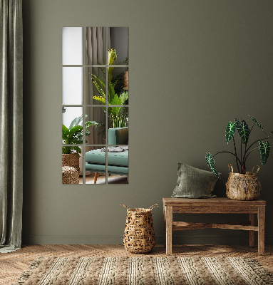 Piastrelle specchio adesive rectangulares