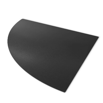 Lastra per caminetto Nera in lamiera a quarto di cerchio