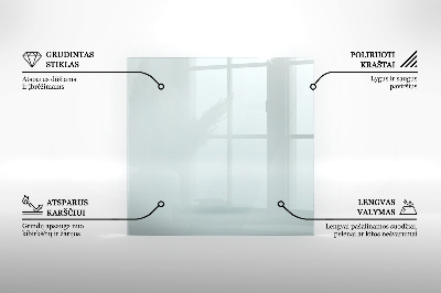 Vetro sotto il camino esagonale trasparente