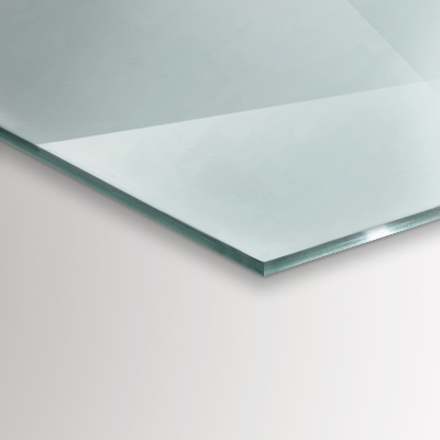 Vetro sotto il camino esagonale trasparente