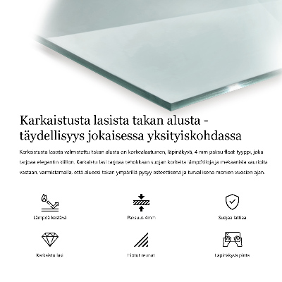 Vetro sotto il camino esagonale trasparente