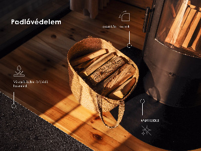 Semicircolare lastra per caminetto Nera in lamiera metallica