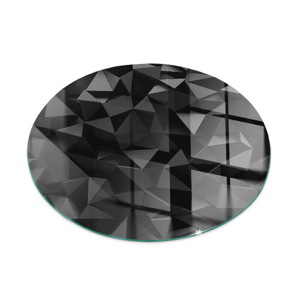 Lastra in vetro per caminetto rotondo Geometria tridimensionale