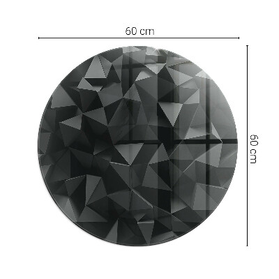 Lastra in vetro per caminetto rotondo Geometria tridimensionale